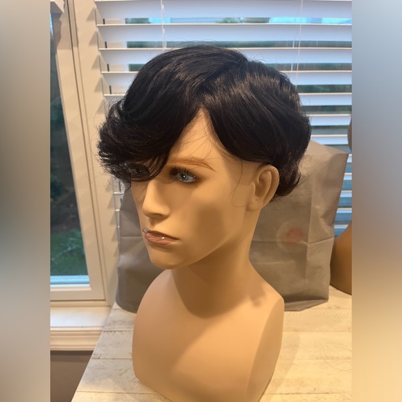 Chad Skin Base Human Hair Toupee - Picture 8 of 11